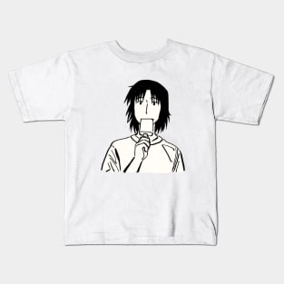 yotsuba's dad eating ice cream Kids T-Shirt